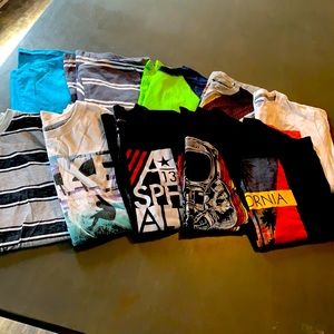 Bundle of 10 boys short sleeve shirts